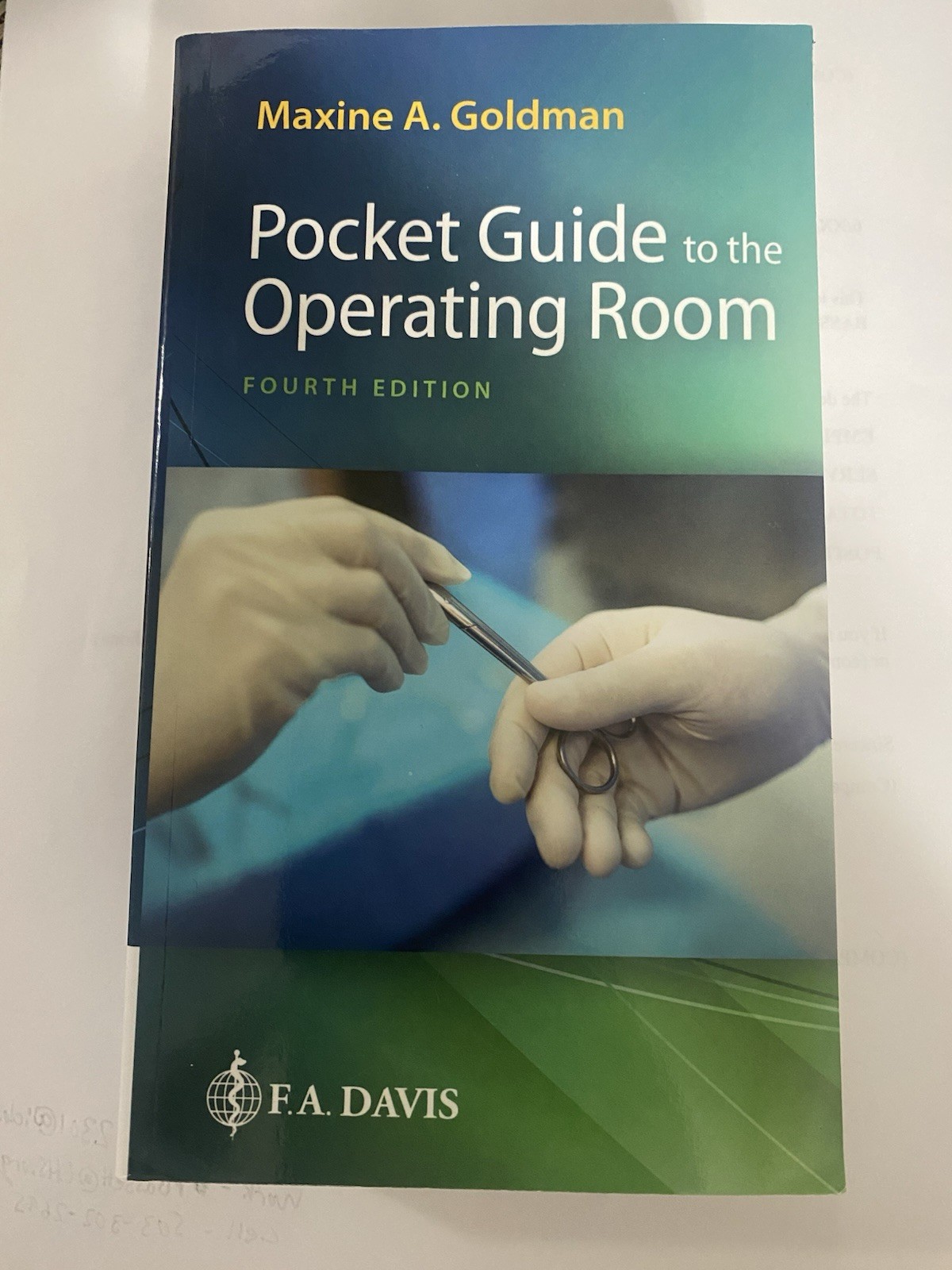 Pocket Guide to the Operating Room by Maxine A. Goldman (2019, Trade Paperback)