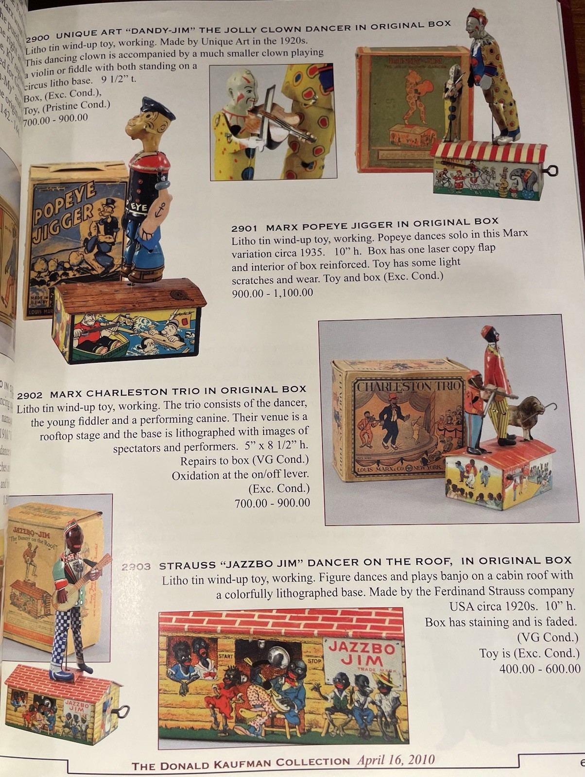 The Donald Kaufman Collection Volume III Bertoia Auctions Hardcover Catalog TOYS