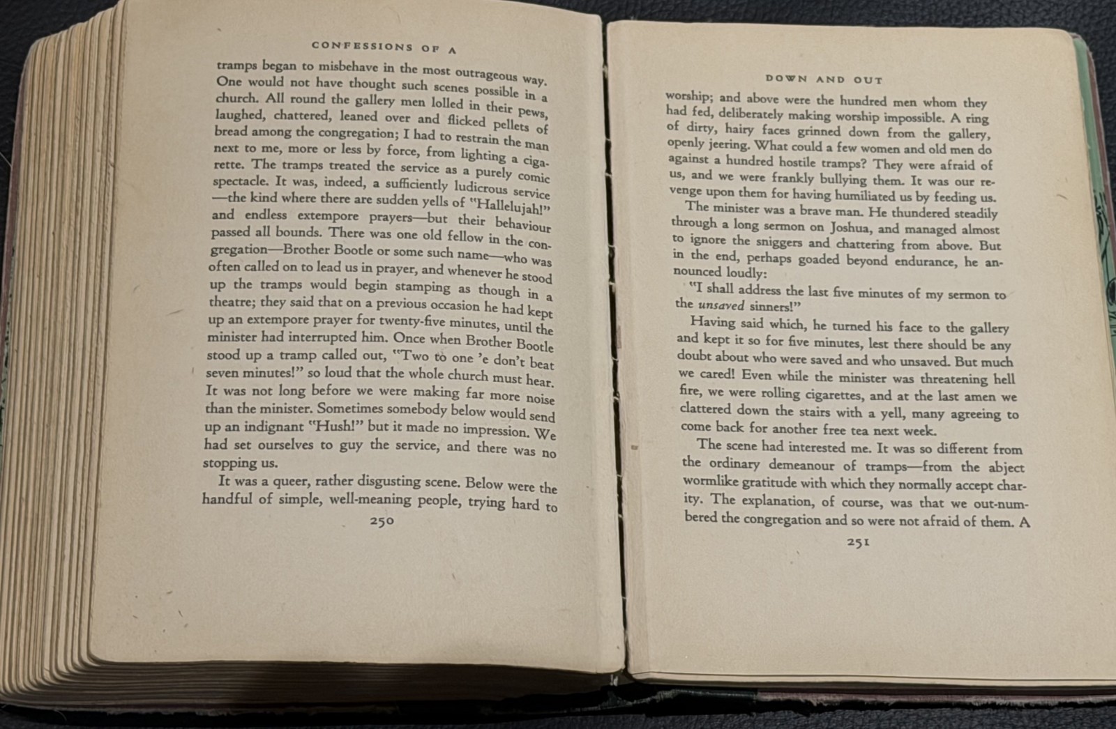 Down and Out in Paris and London ~ GEORGE ORWELL ~ First Edition 1933 1st exlib