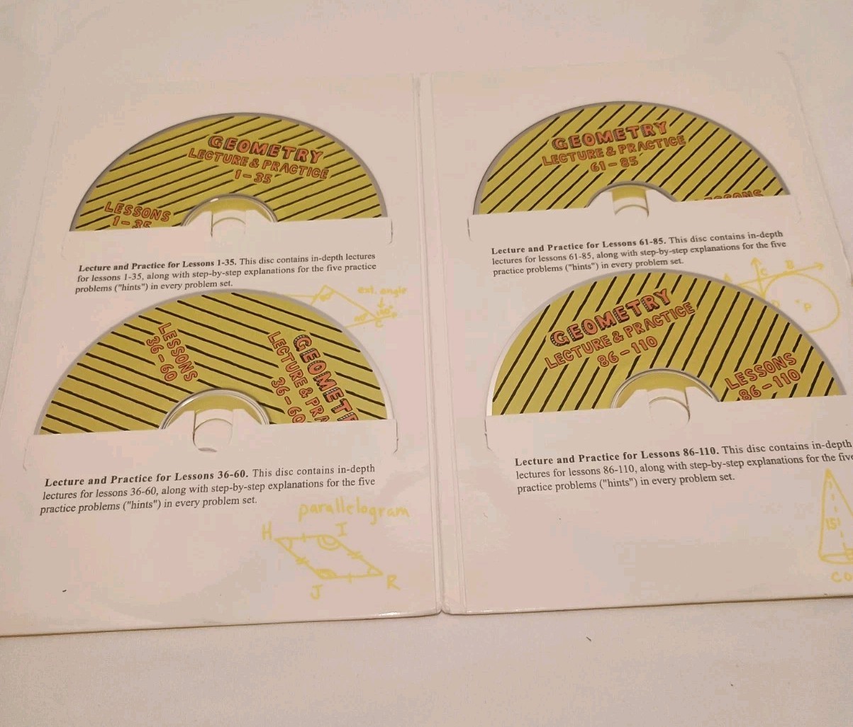 Teaching Textbooks GEOMETRY Complete SET: Textbook, Answer Key & Test Bank, CDs