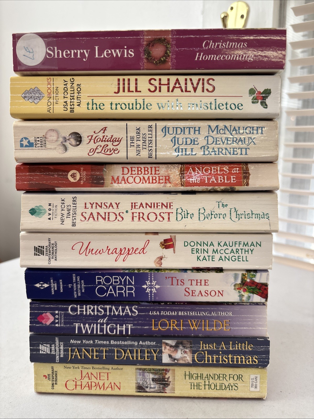 Lot of 10 Christmas Romance and General Fiction Books – Mixed Authors