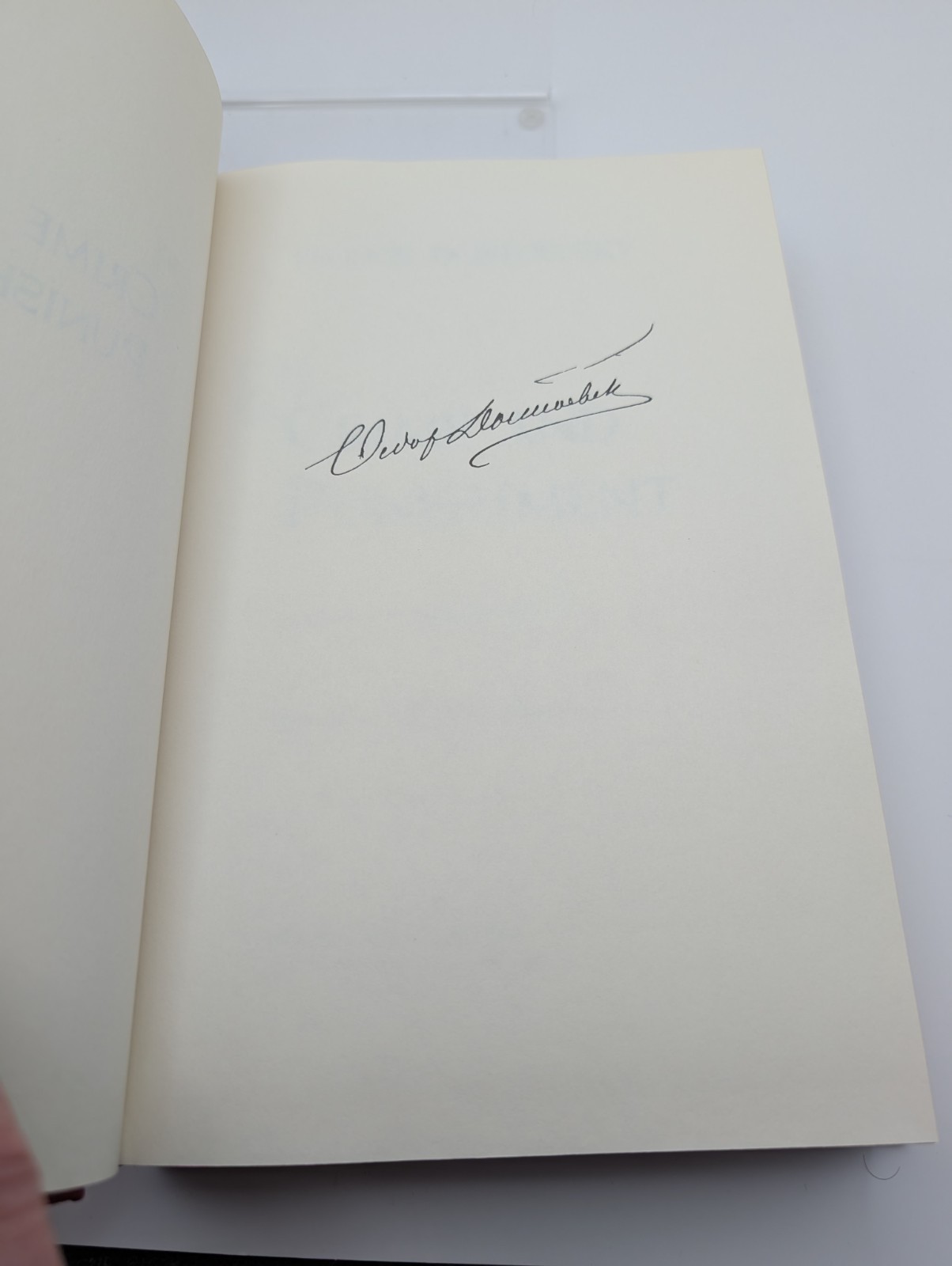⚖️Franklin Library CRIME AND PUNISHMENT Fyodor Dostoevsky Leather Signed Sealed