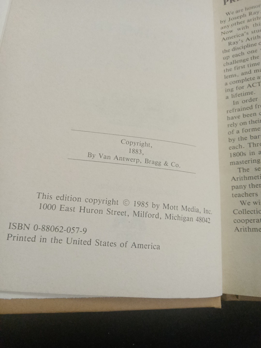 Ray’s New Test Examples In Arithmetic HC 1985
