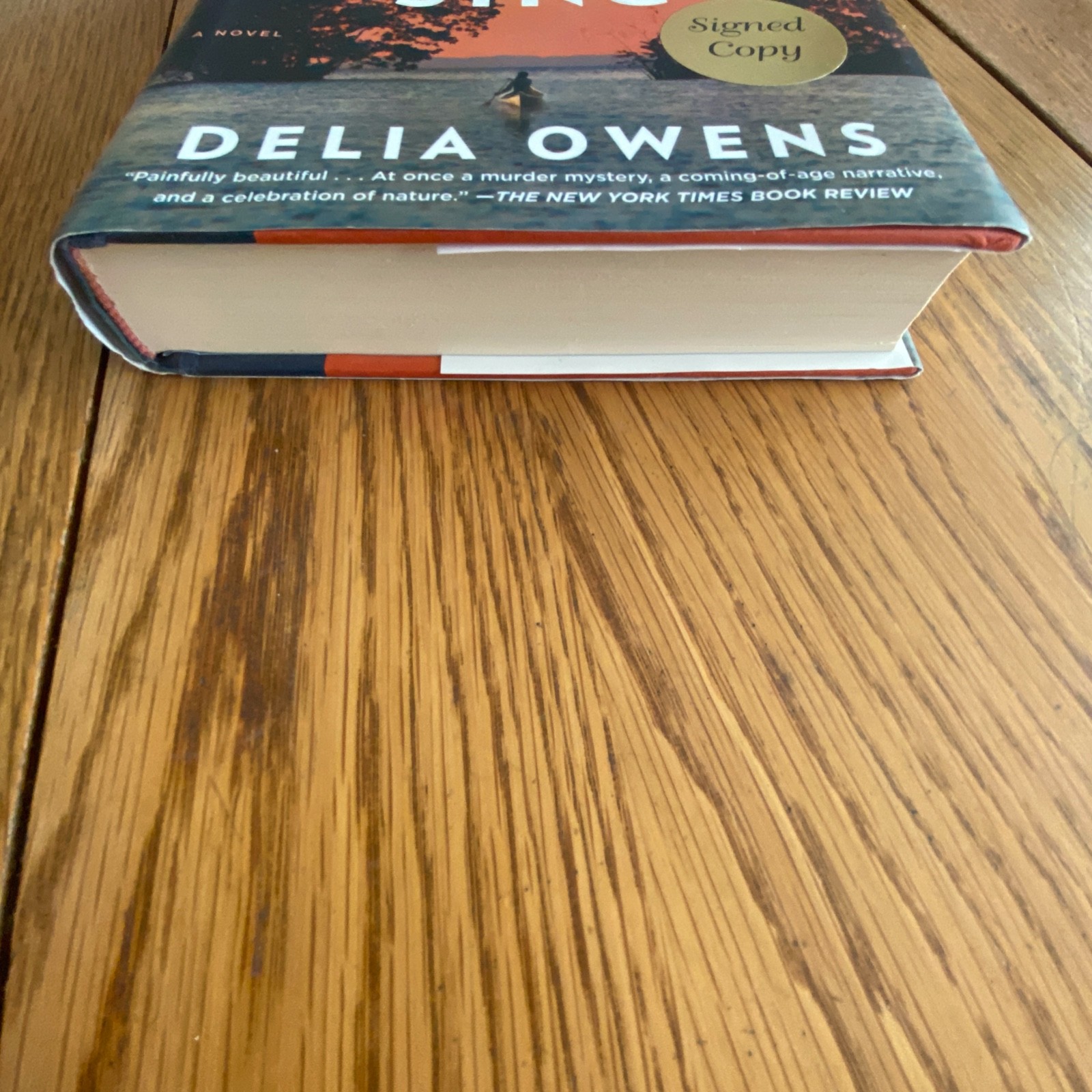 Where The Crawdads Sing by Delia Owens Hardcover 2018 SIGNED