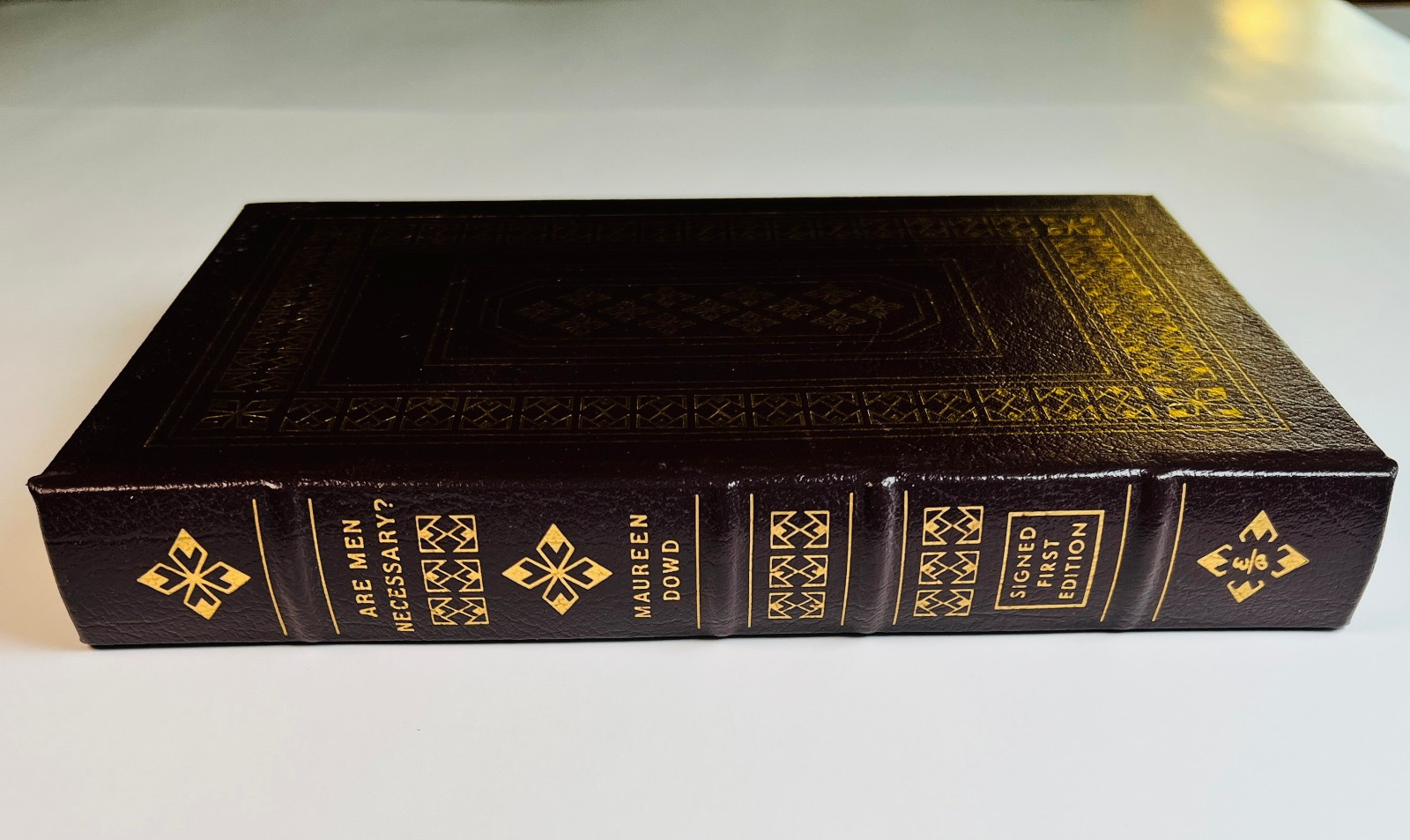 MAUREEN DOWD Are Men Necessary? SIGNED Easton Press 1st Ed Leather COA Ltd 1200