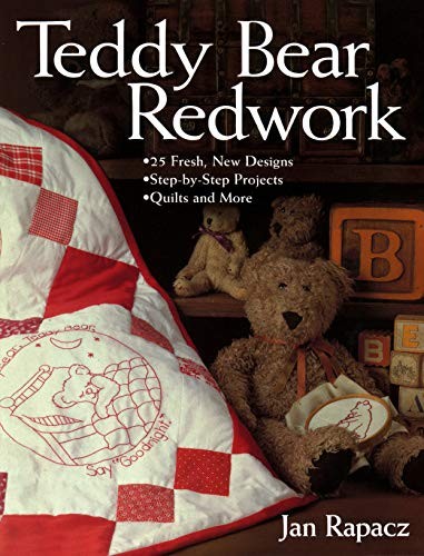 Teddy Bear Redwork: – 25 Fresh – GOOD