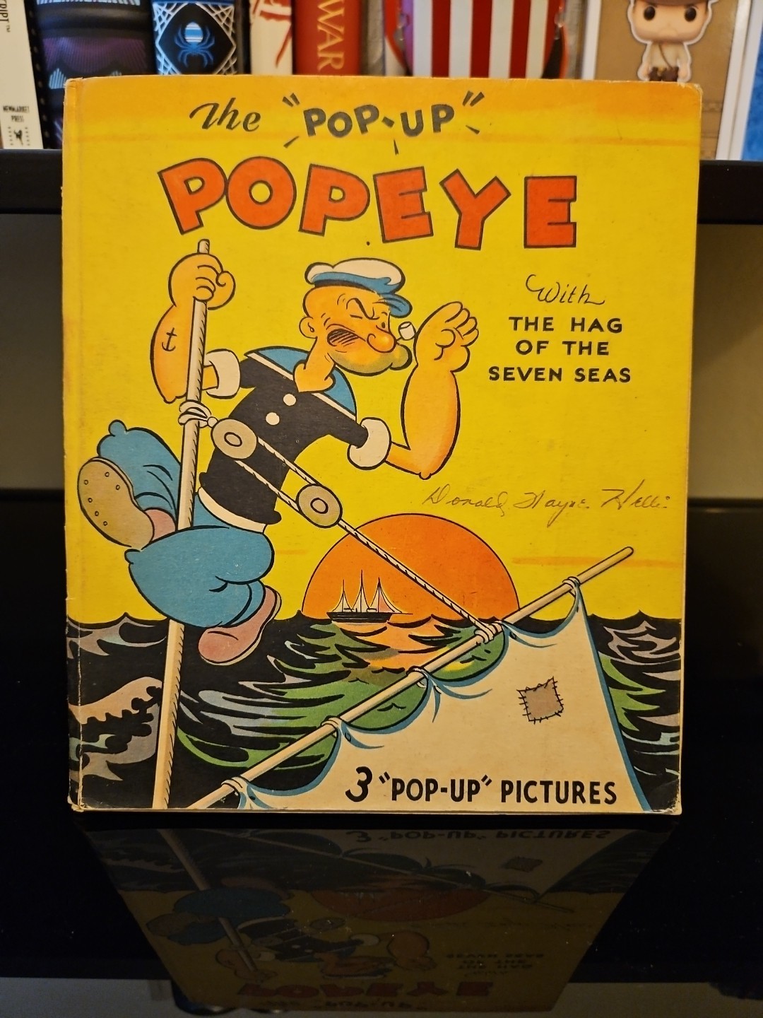 The Pop-Up Popeye with the Hag of the Seven Seas 1935 HC Damaged Read Desc