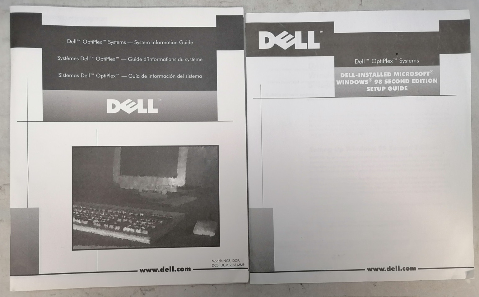 1999 Dell OptiPlex System and Setup Information Guide 2879T 2531T