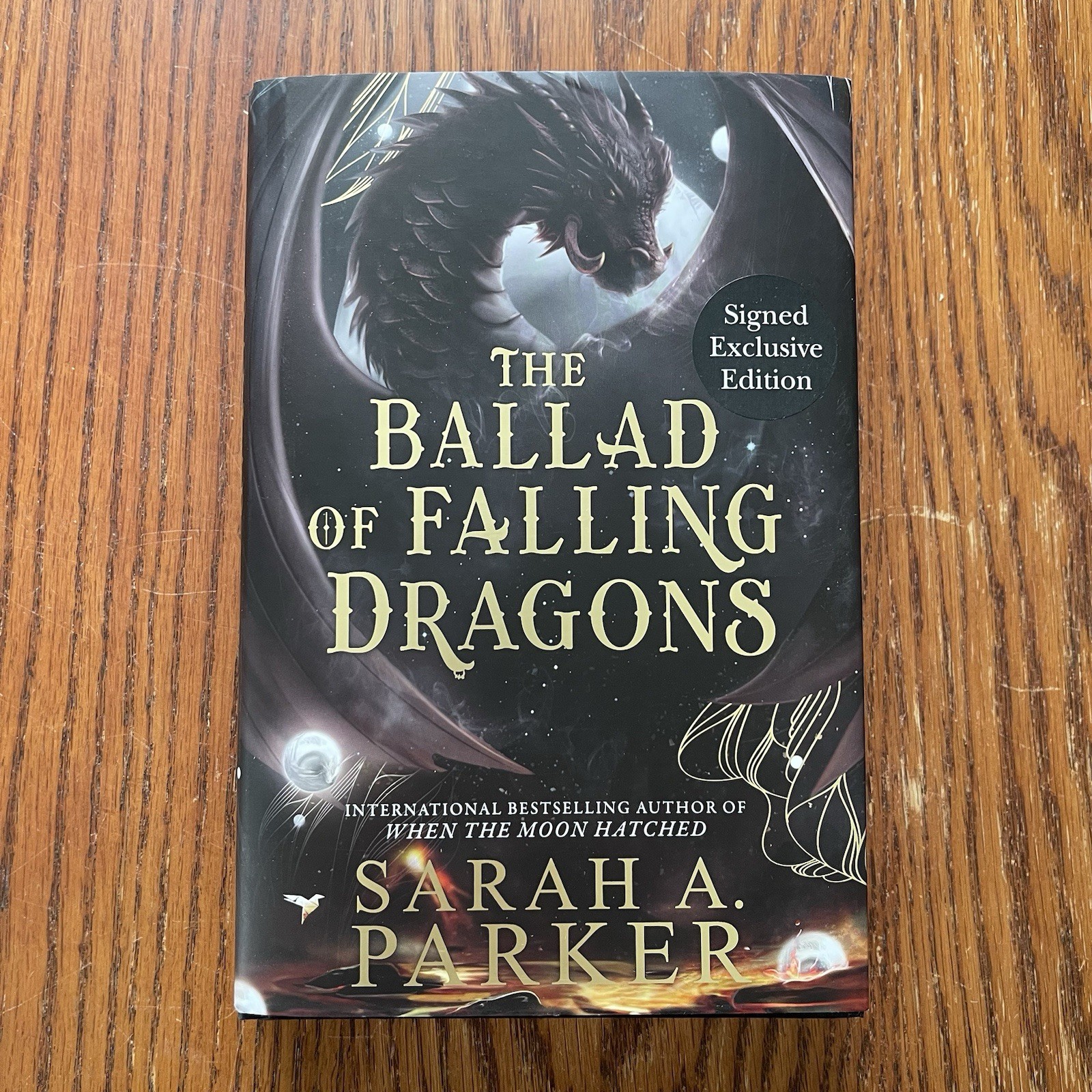 Signed Waterstones The Ballad of Falling Dragons Sarah A. Parker *Damaged*