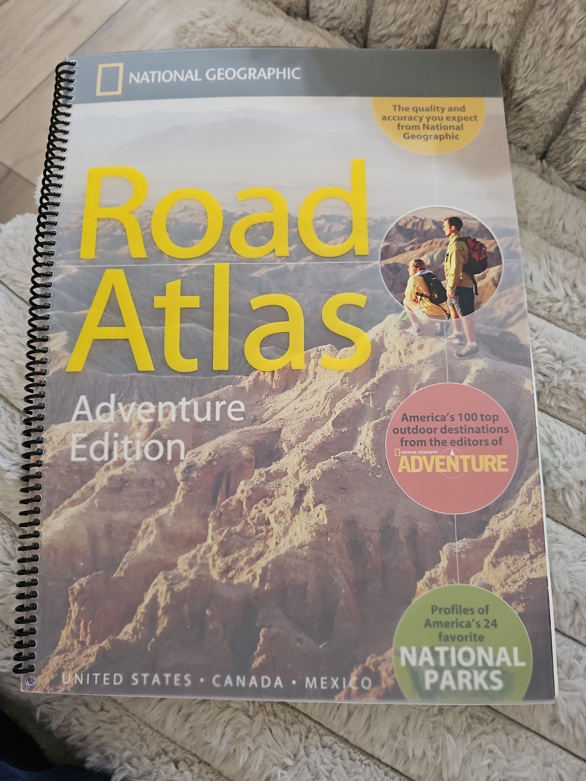 National Geographic Road Atlas – Adventure Edition – Spiral-bound – GOOD