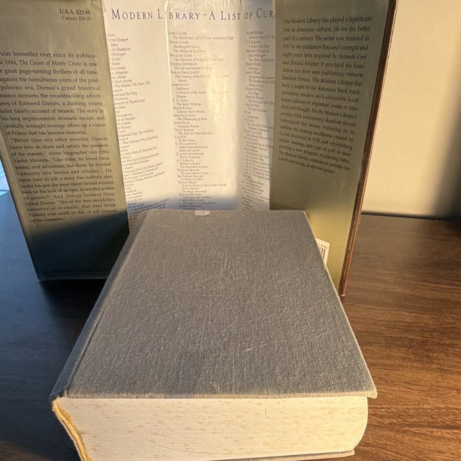 The Count of Monte Cristo (Modern Library) HC 1996 DJ Ex-Lib Alexandre Dumas