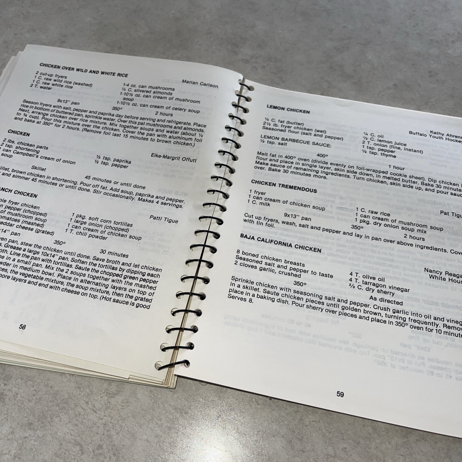 Monticello, MN Youth Hockey Association Cookbook 132 Pages 1985 Recipes Vintage