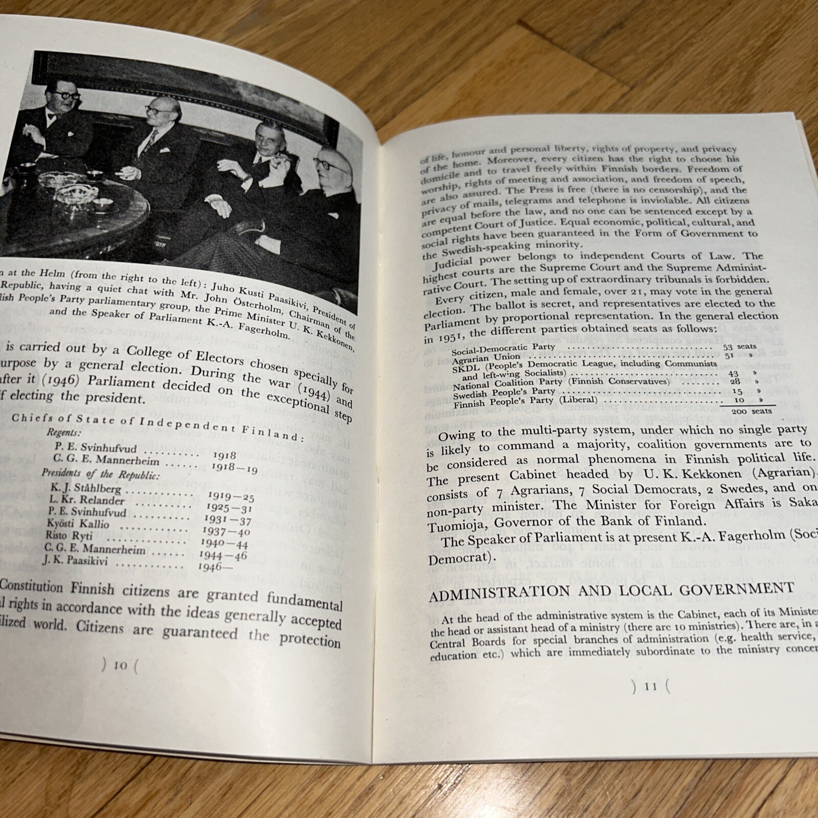 1952 SPEAKING OF FINLAND 32 pages by Jaako Kihlberg in English