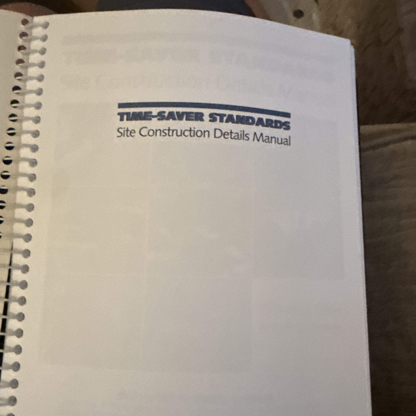 Time-Saver Standards Site Construction Details Manual