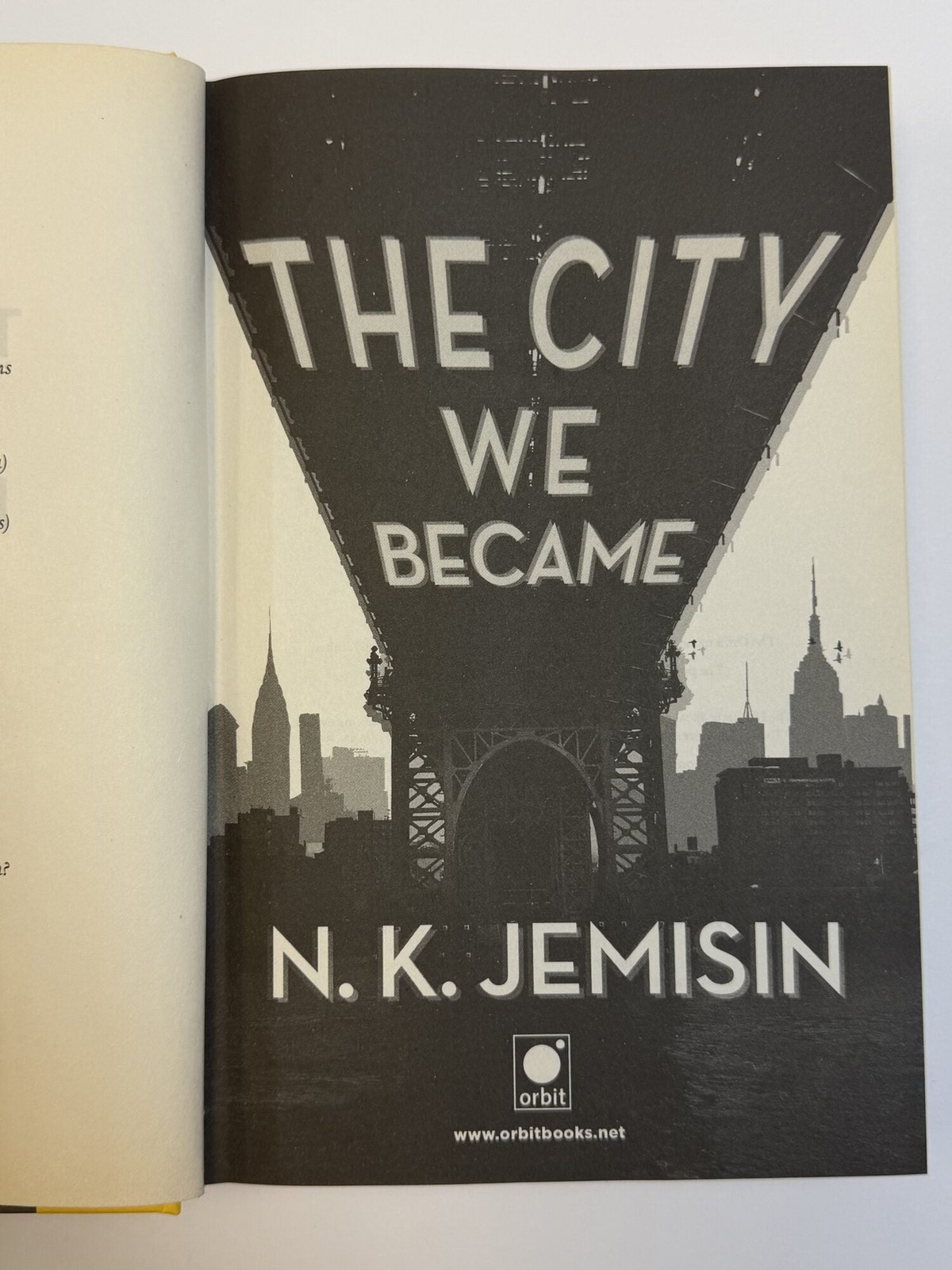 N K Jemisin / THE CITY WE BECAME Signed 1st Edition 2020