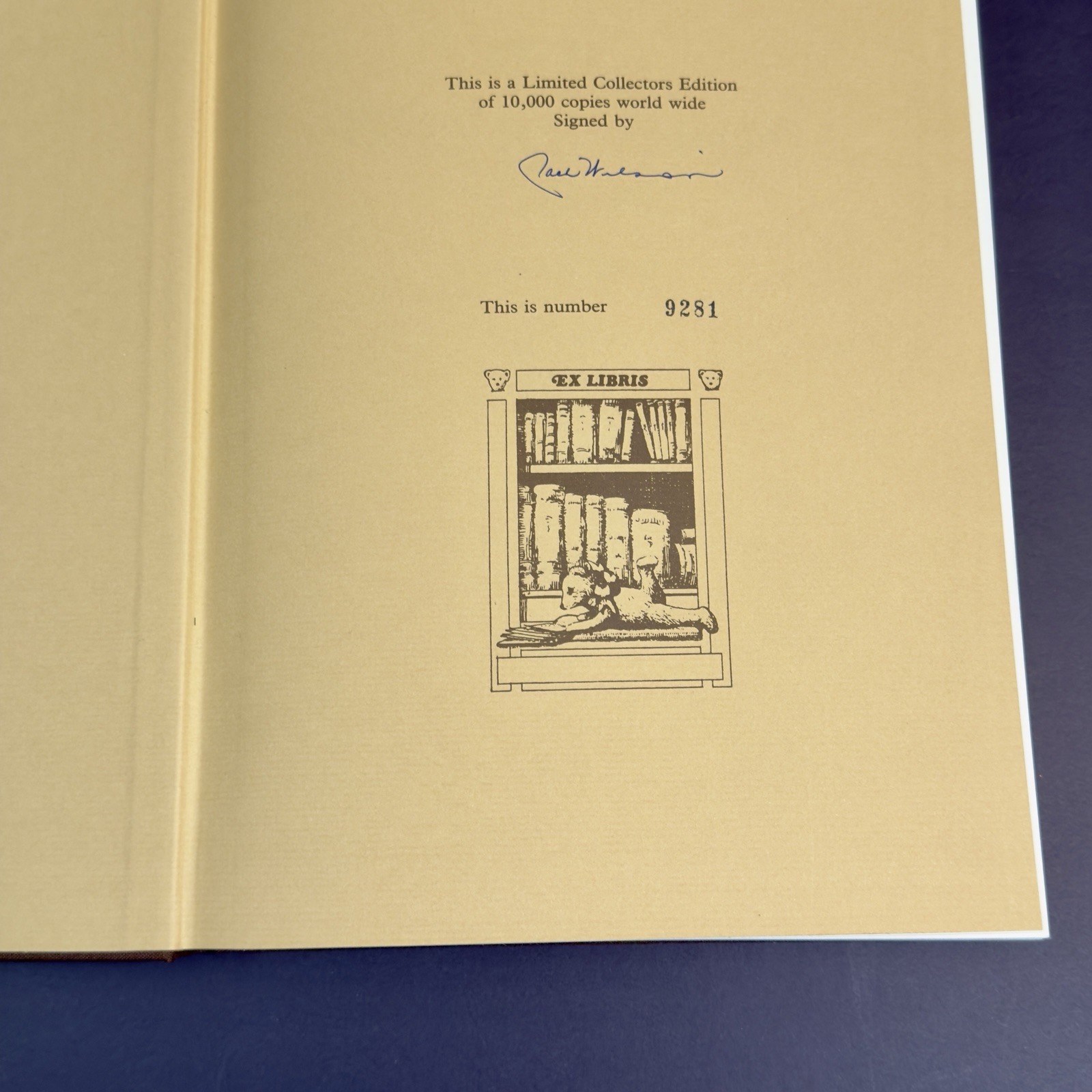 Limited Edition Teddy Bear Book Peter Bull #9281/10000 Hardcover