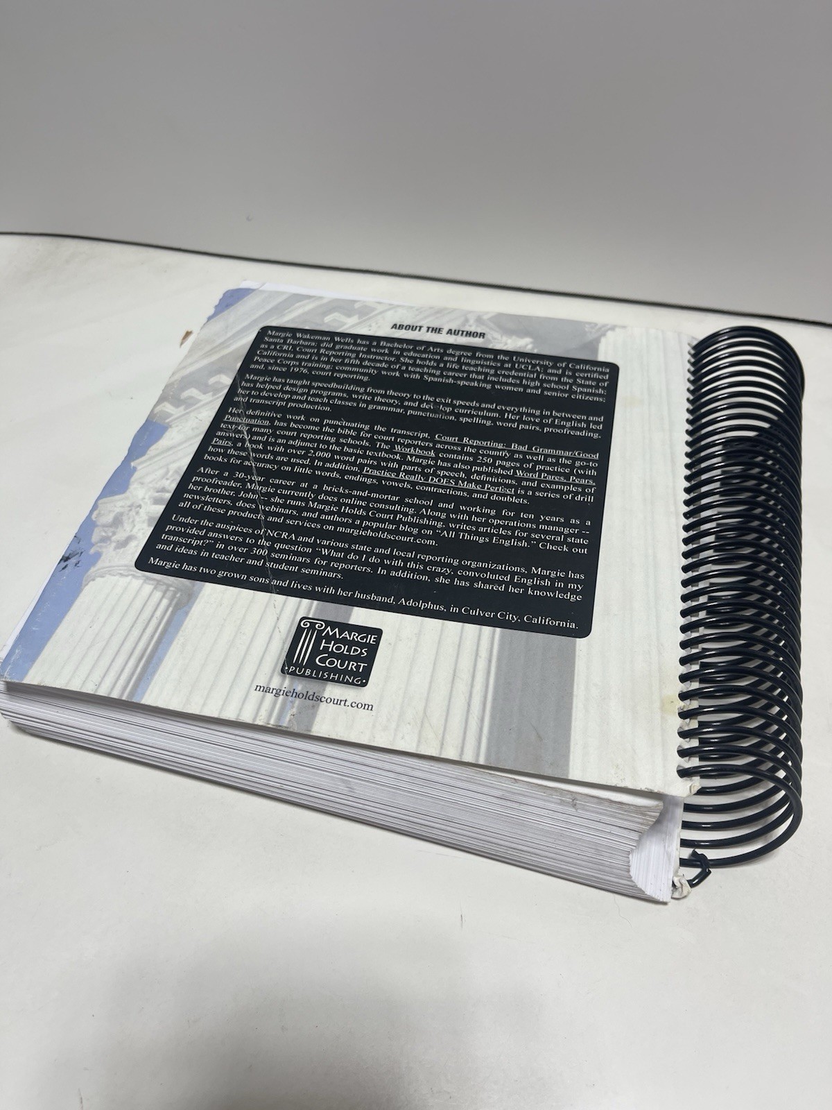 Court Reporting : Bad Grammar/Good Punctuation 6th Printing Spiral Bound PB.
