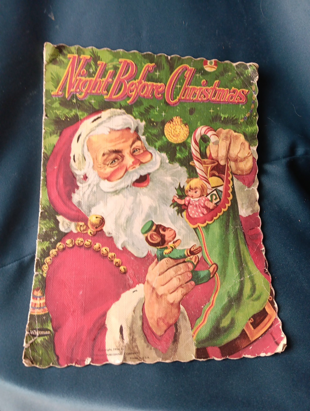1954 Whitman Publishing Co. Night Before Christmas by Clement C. Moore. Book