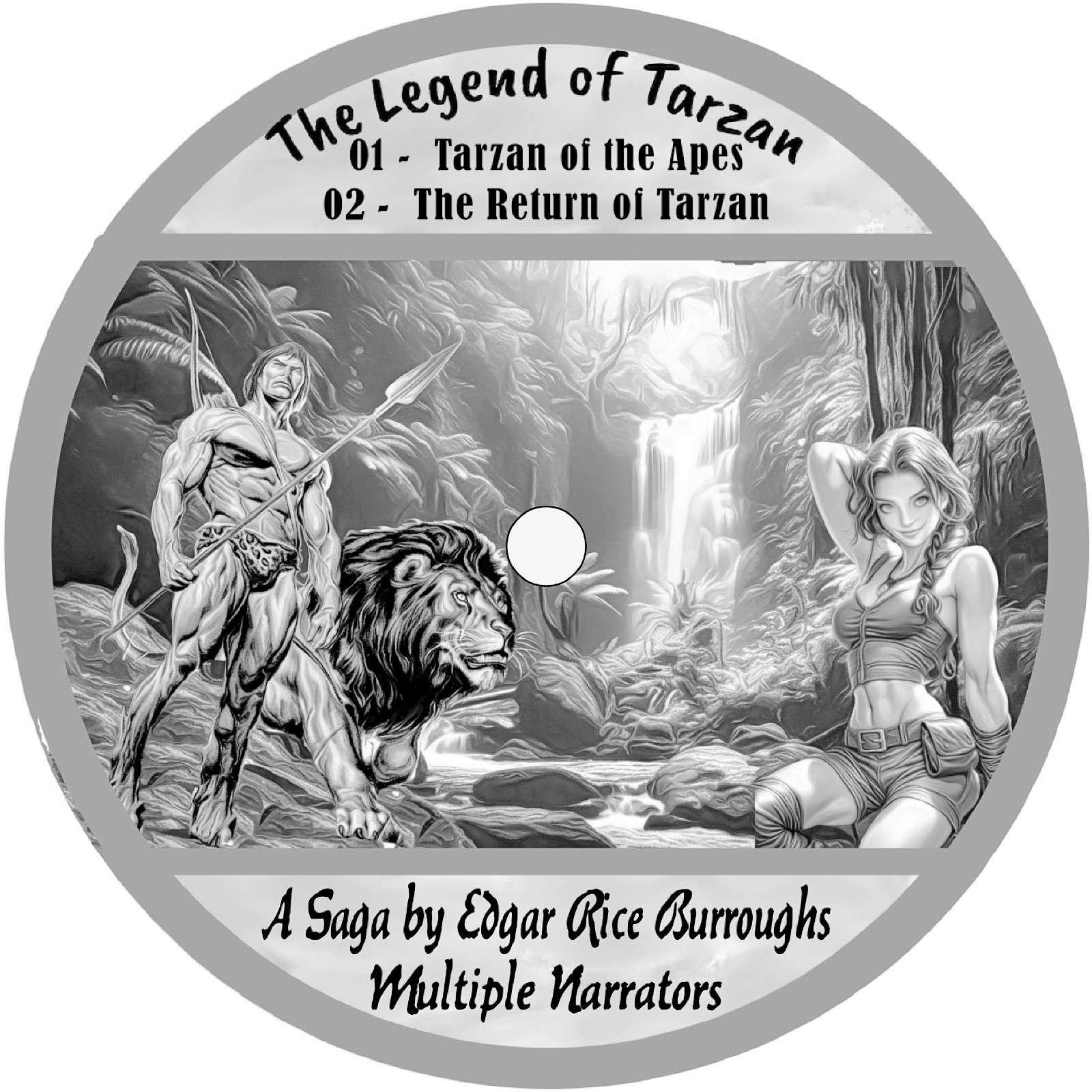Edgar Rice Burroughs – Tarzan Saga 24 unabridged Audio Books on 12 Mp3 Cds no