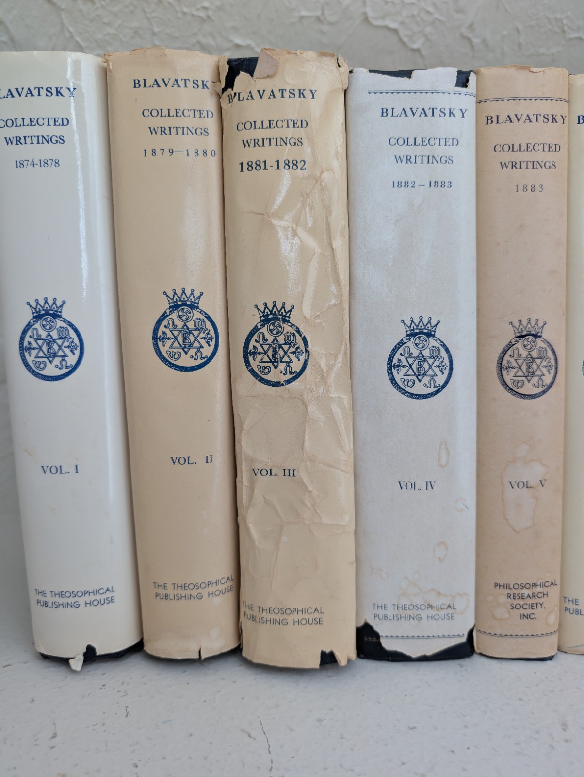 H.P. Blavatsky Collected Writings Mixed Editions Multi Volume Hard Cover Books