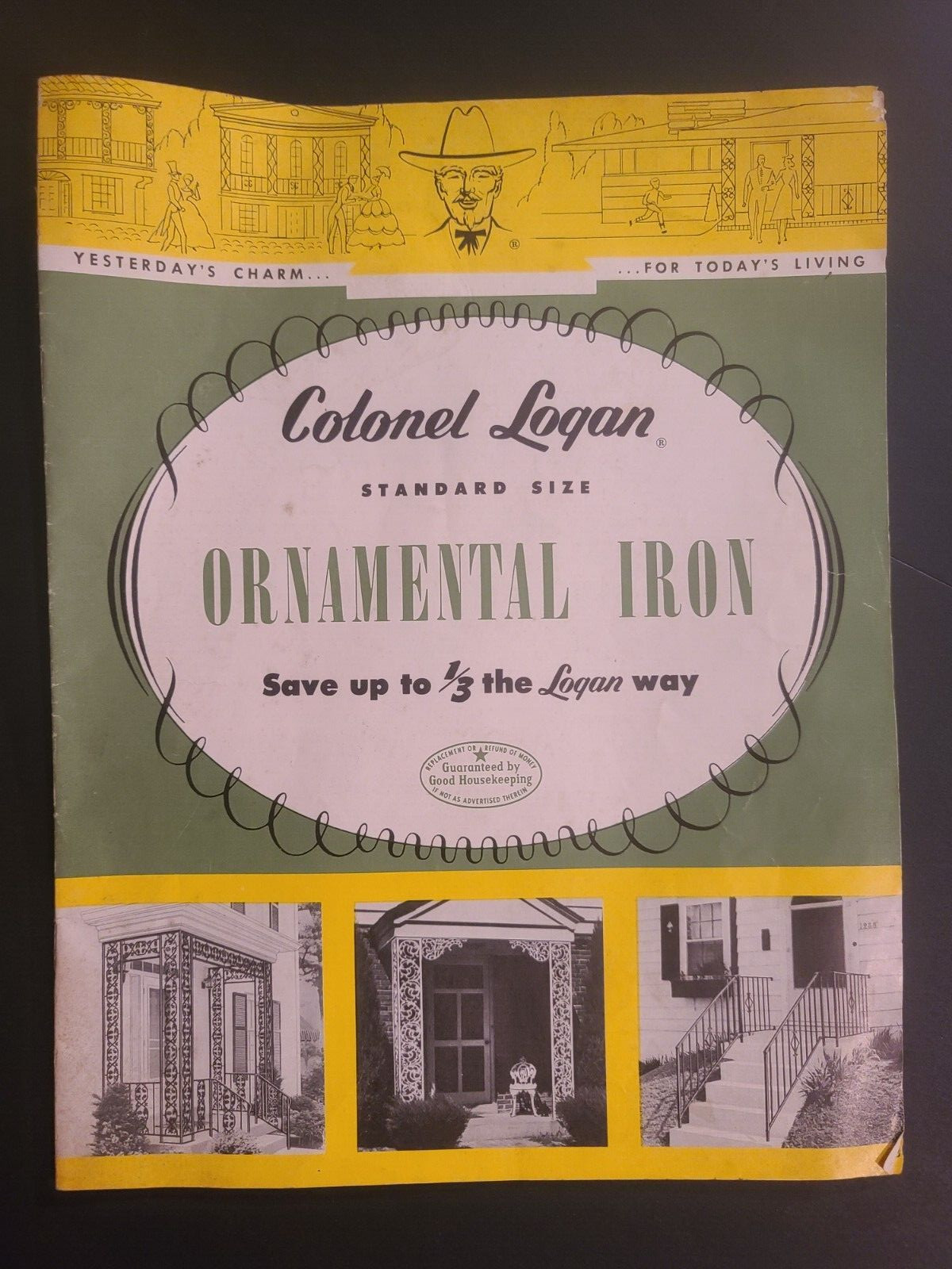 1955 Colonel Logan Standard Size Ornamental Iron Catalog 16 Pages