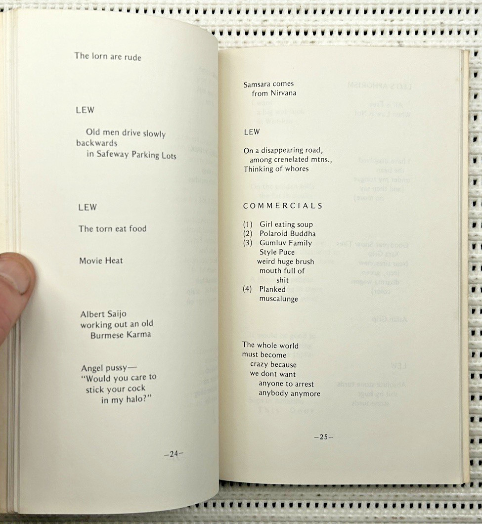 1973 Jack Kerouac Trip Trap Haiku Beat Poetry Softcover First Edition 57pages