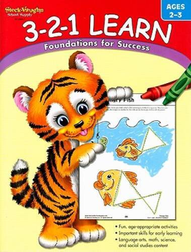3-2-1 Learn: Reproducible Ages 2-3 – Paperback By STECK-VAUGHN – GOOD