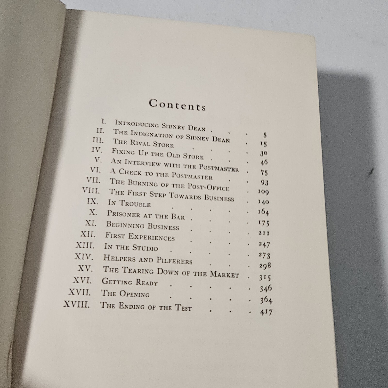 The Testing Of Sidney Dean By I. T Thurston 1904 Hardcover Book