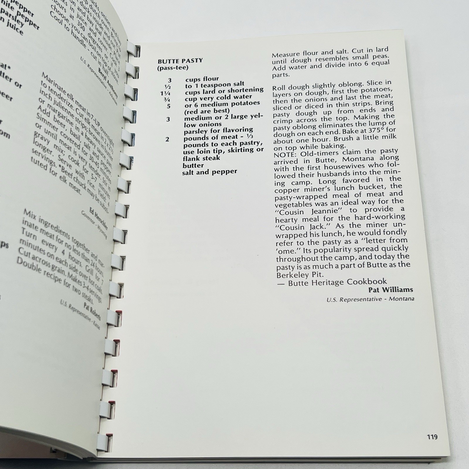 Cookbook All America Cookbook II Edibles from Notables Spiral Bound 1985
