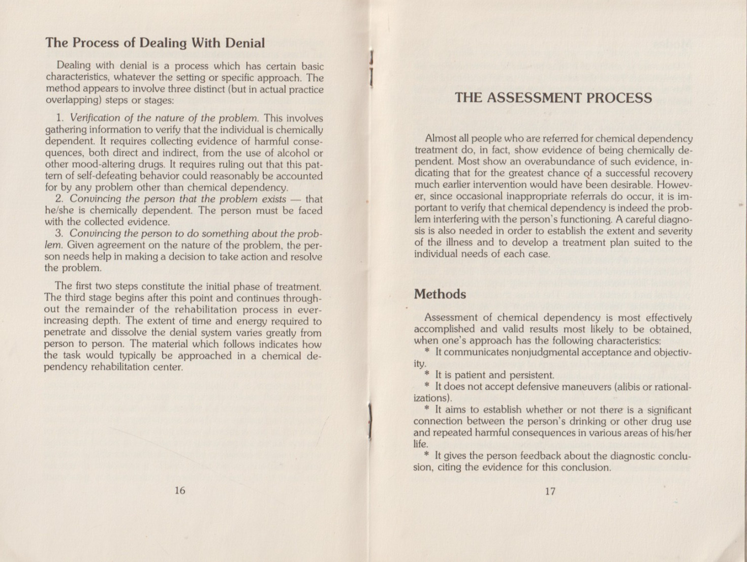 Dealing with Denial from Hazelden, 1975, 32 pages, Alcoholics Anonymous, Al-Anon