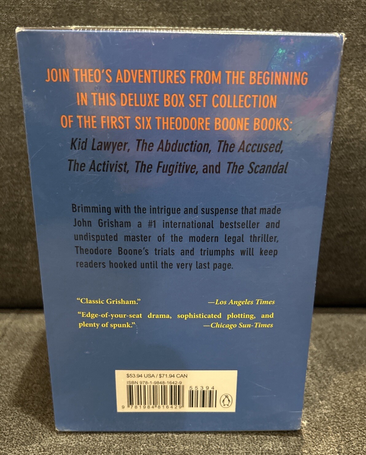 Theodore Boone 6-Book Box Set by John Grisham (2019, Uk-Trade Paper) New Sealed
