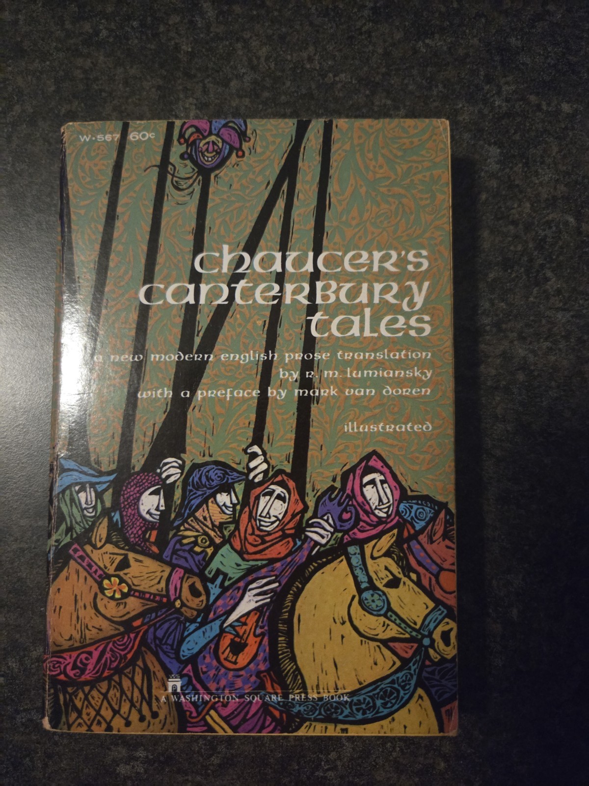 Chaucer’s Canterbury Tales 1964 Washington Square Press Gd+ Paperback