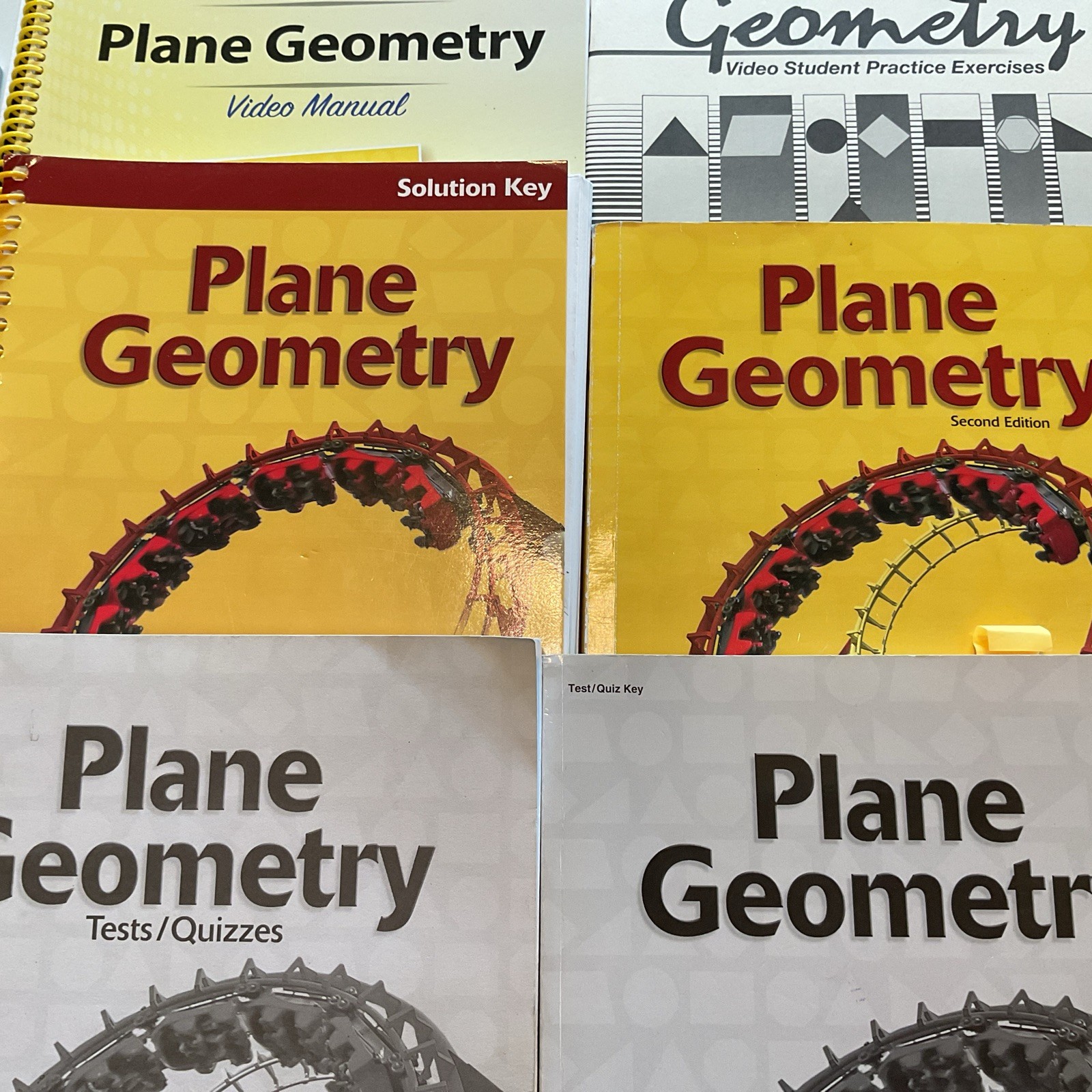 Abeka Grade 11th Grade Plane Geometry Is A Complete Set,Chemistry & History