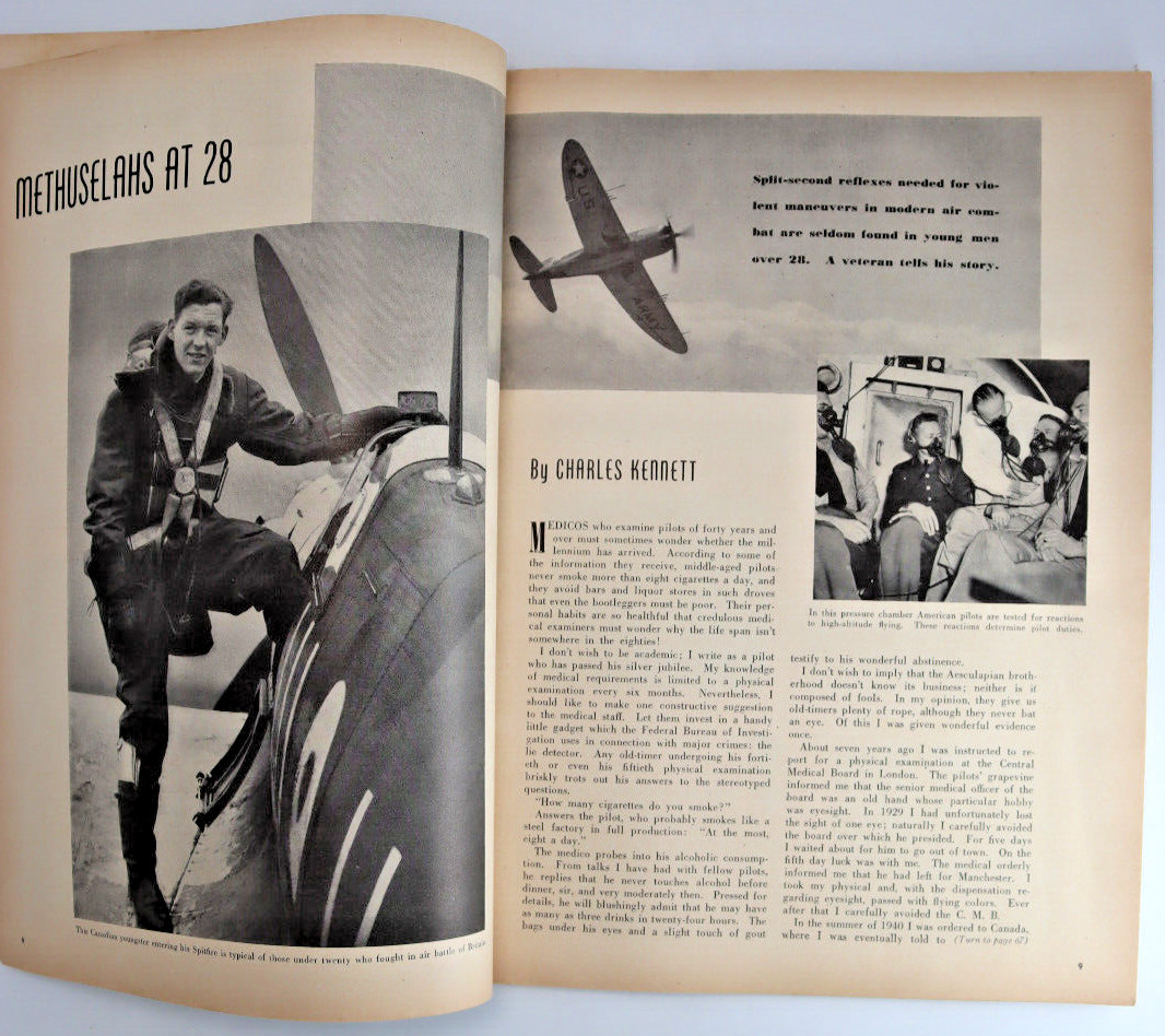 1943 World War II Air Progress Military Aviation Magazine Illustrated 76p