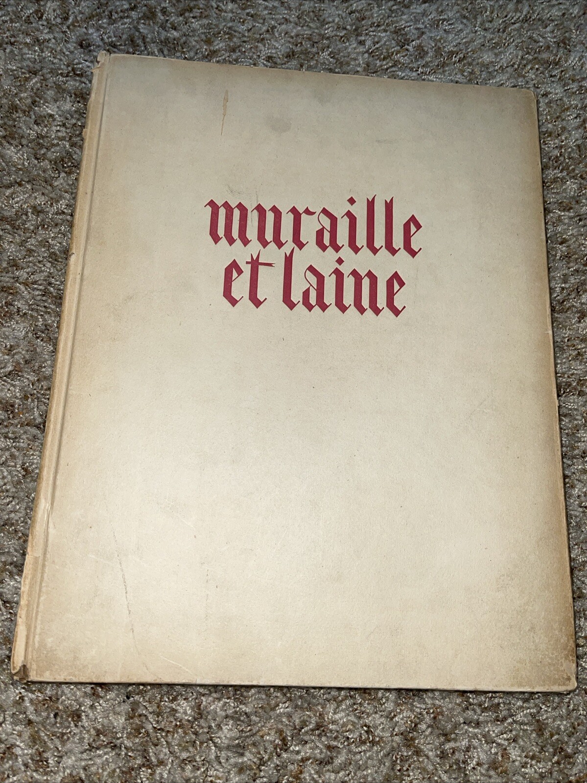 Muraille et laine tapisserie francaise planches couleurs Tisné 1946