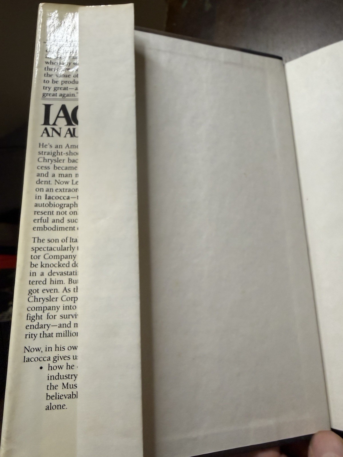 Iacocca: An Autobiography by Lee Iacocca, William Novak (1984, Hardcover)