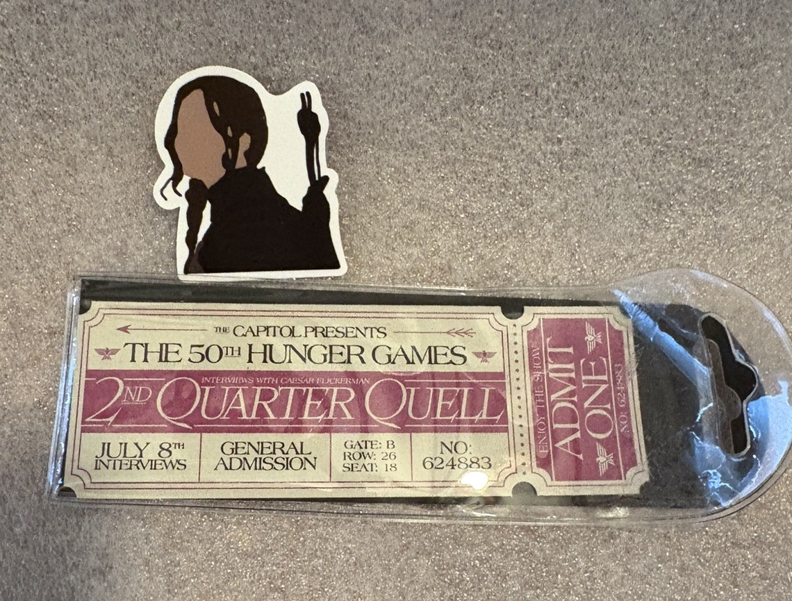 The Hunger Games: Enjoy the Show Bookmark In Original Sleeve And Sticker