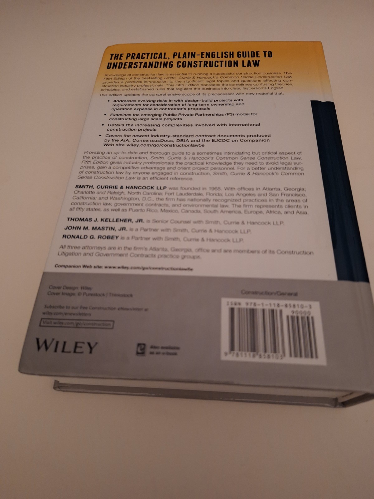 Smith, Currie and Hancock′s Common Sense Construction Law : A Practical…