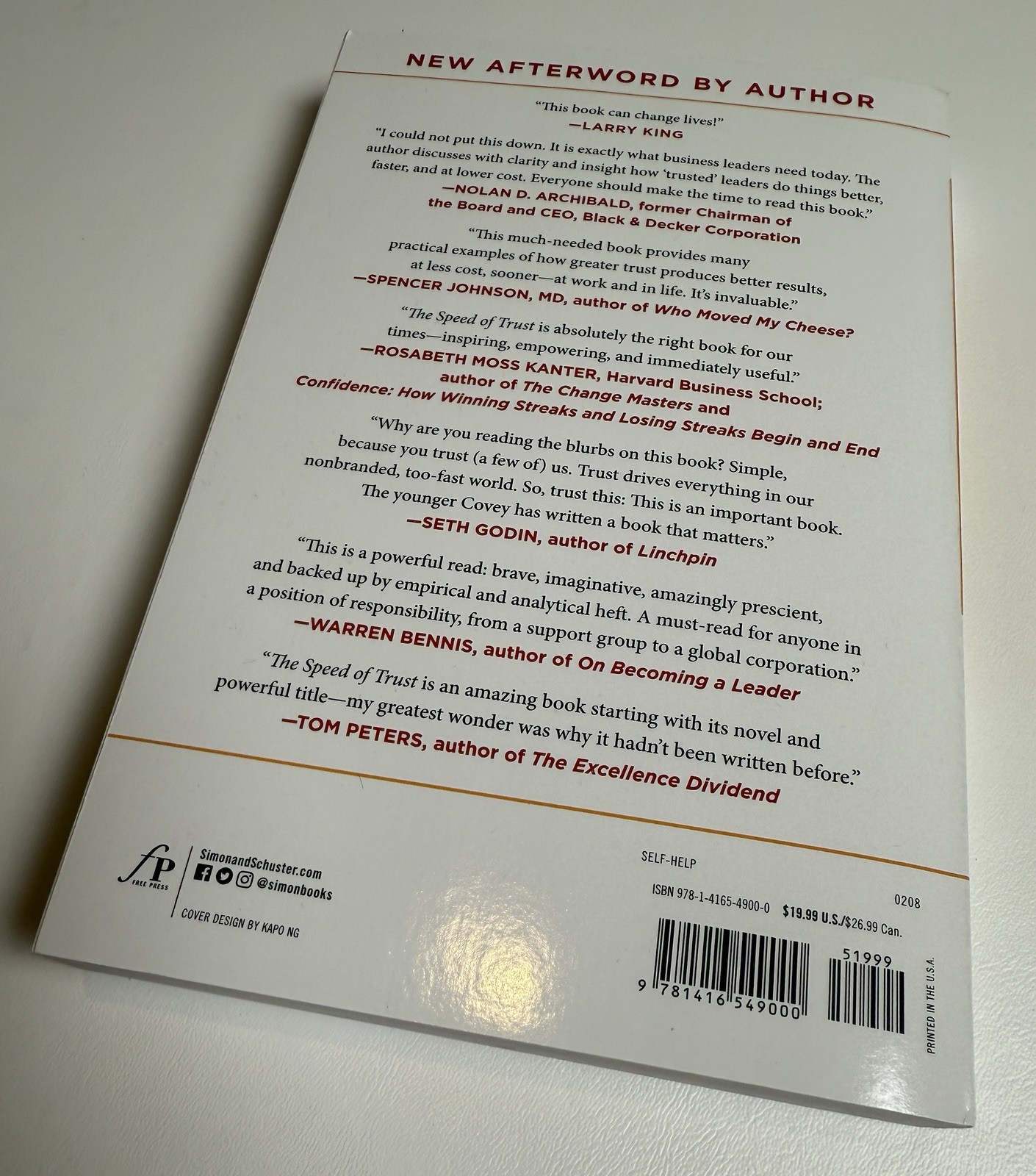 The Speed Of Trust: The One Thing That Changes Everything – Paperback – EXC