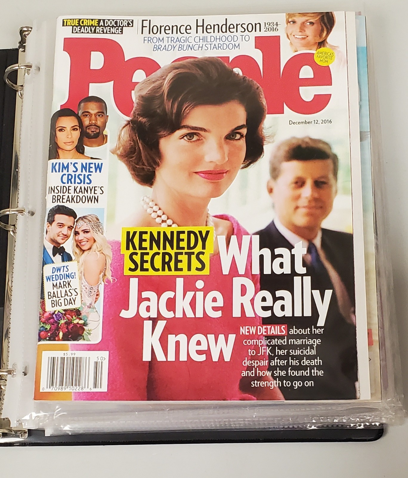 Lot of 10 Various People Magazine Celebrity Issues in Binder Sleeves VG