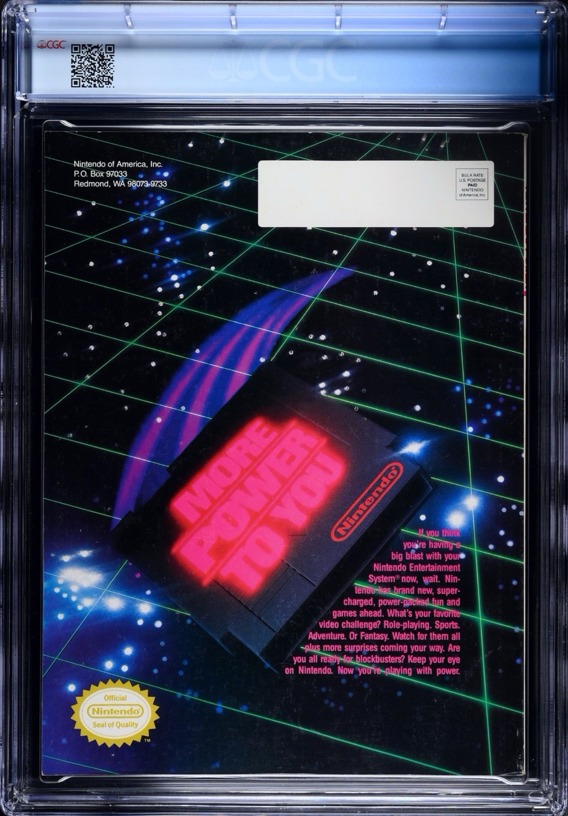 ⚡️ Nintendo Power Magazine Vol #4 Zelda II Jan 1989 CGC 8.5 NM – Rare !