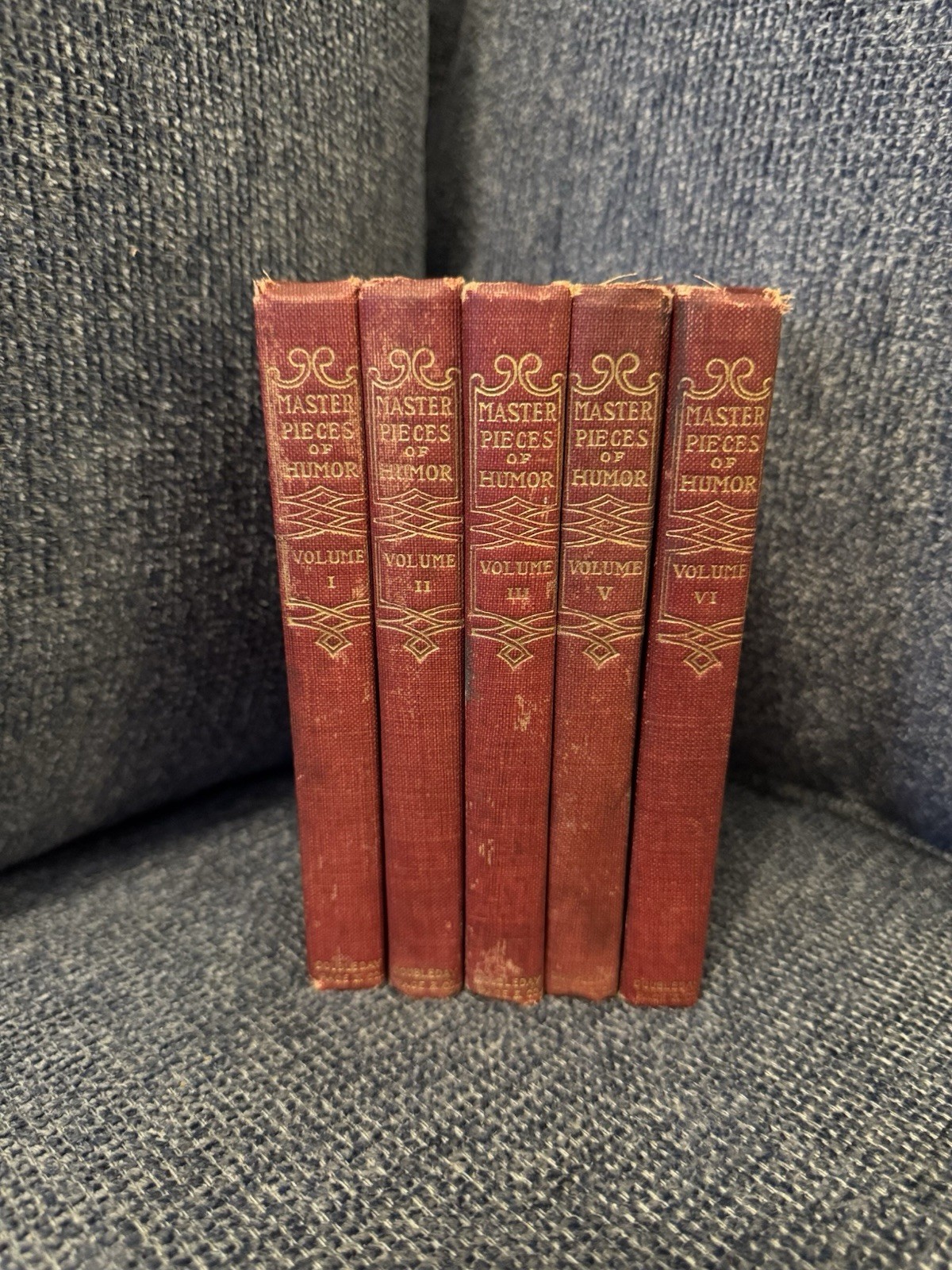 Little Masterpieces of American Wit and Humor 1904 Antique Book. Set Of 5.