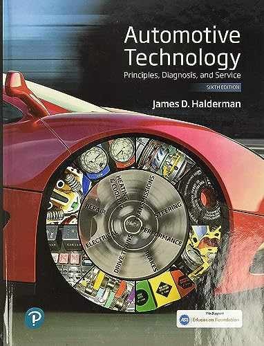 Automotive Technology: Principles, – Hardcover, by Halderman James – Very Good d
