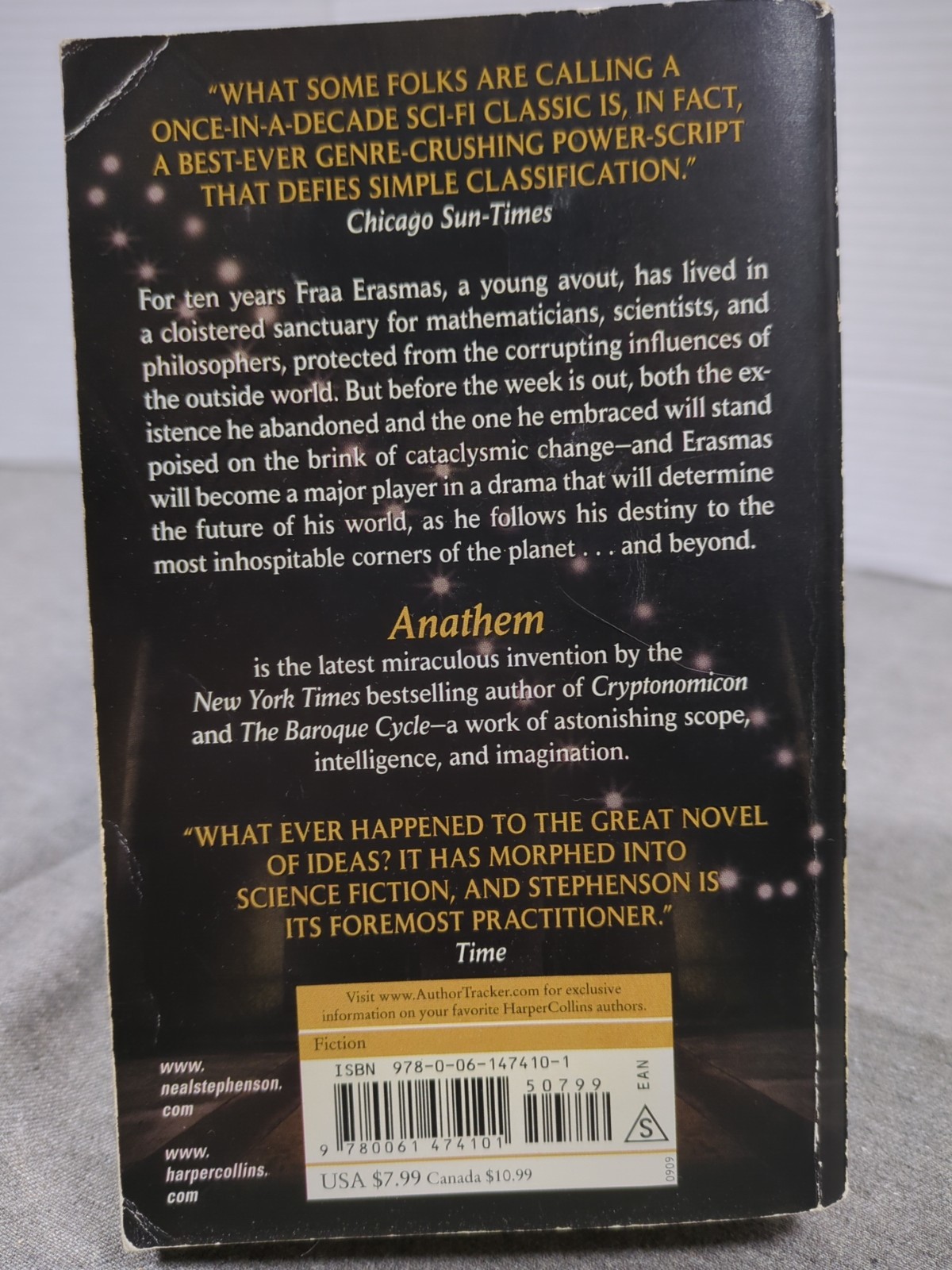 Anathem Neal Stephenson First Harper Edition September 2009 Mass Market PB