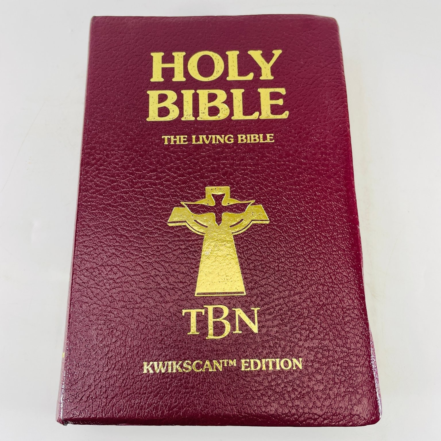 Living Holy Bible Kwikscan Edition 1989 TBN Tyndale House Gold Edge Trinity