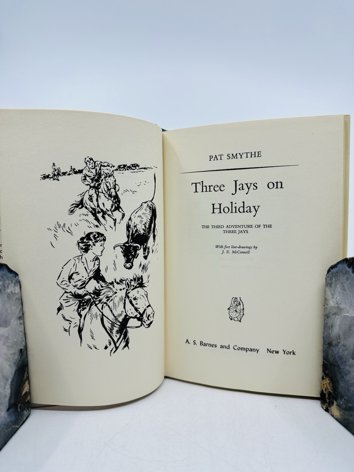 Pat Smythe 3 Bk Lot HC DJ Three Jays Series 1958 1959 First Edition equestrian