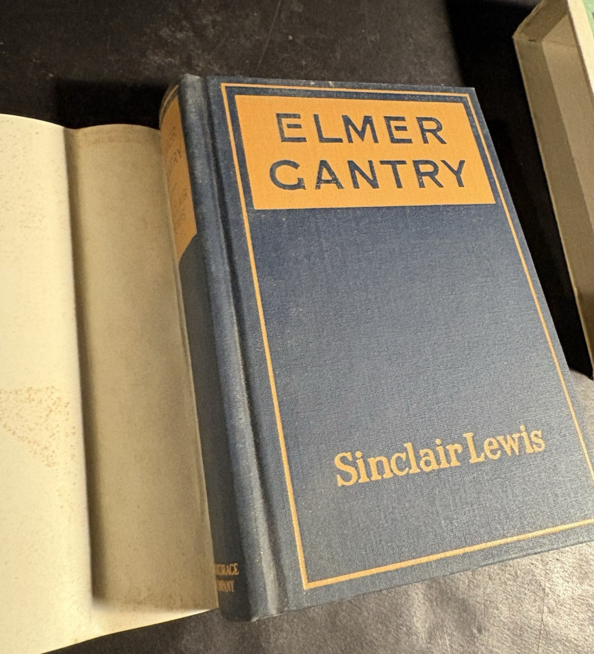 Sinclair Lewis Elmer Gantry 1955 Harcourt Brace Facsimile Edition Sleve Jacket