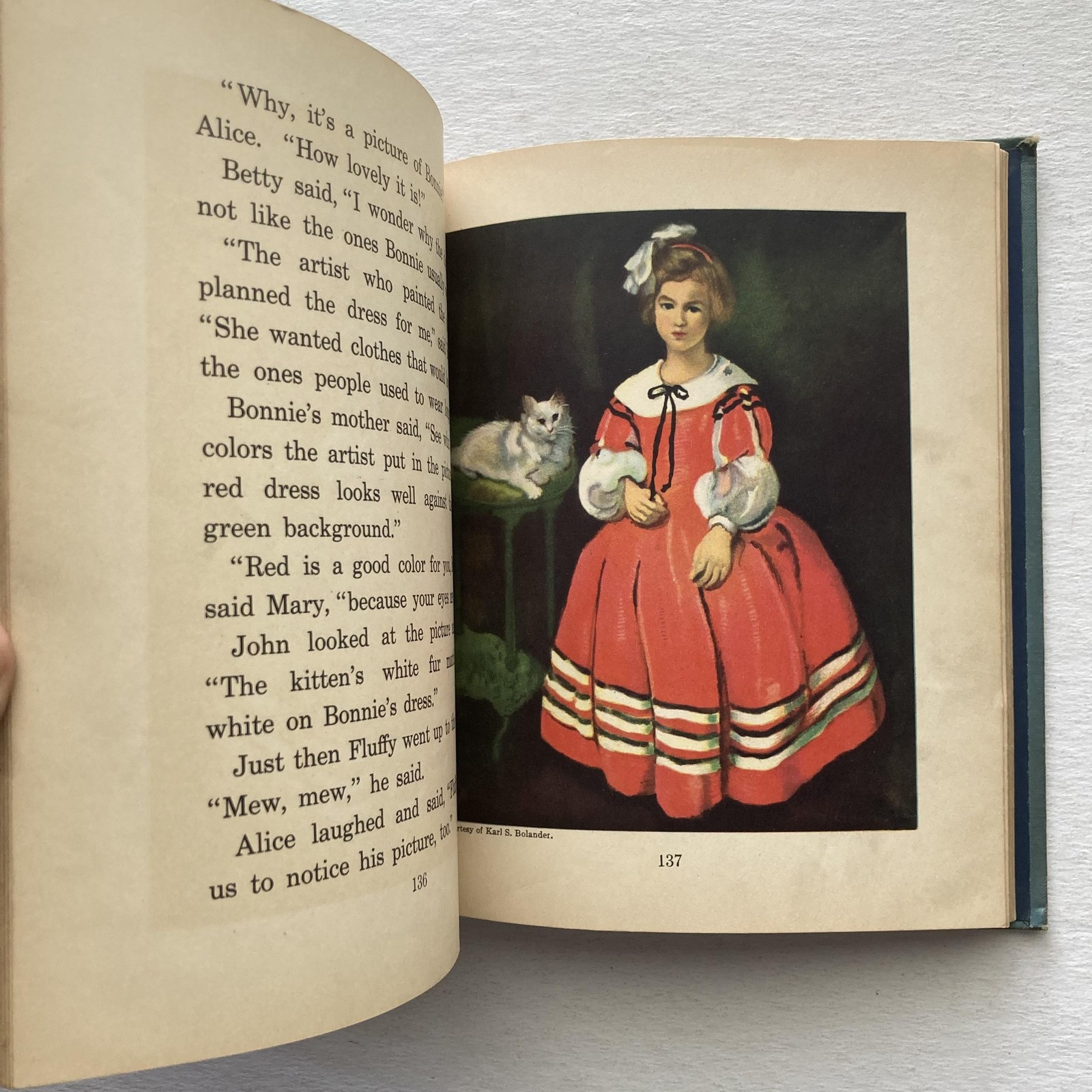 Vintage 1934 Art Stories Book Two Whitford Scott Foresman Blue HC Art Ed Series