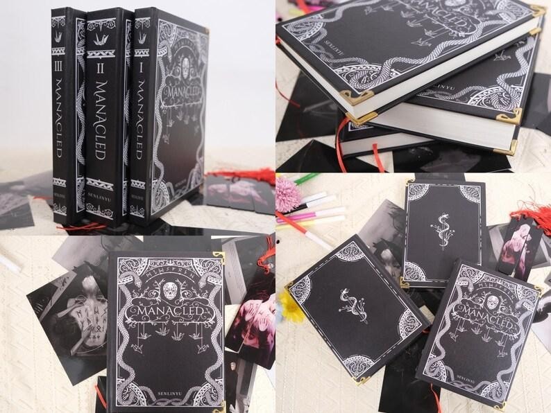 Manacled book Hardcover-Complete 3 Volume Set with Illustrations Dramione Fanfic