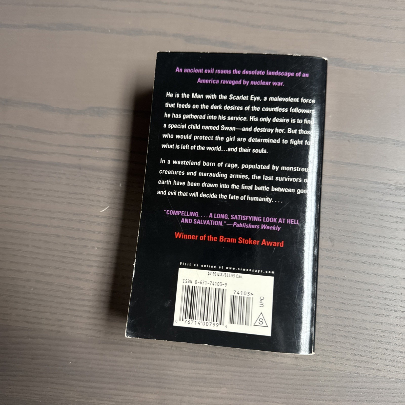 Swan Song by Robert McCammon Horror Pocket Books Mass Market PB